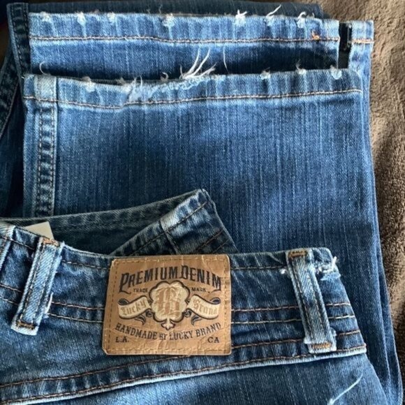 Lucky Brand Womens Size 6 / 28 Bootcut Wonder Jeans American Made Blue Denim - Picture 12 of 14